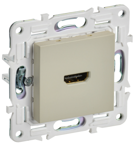 IEK SKANDY Розетка HDMI SK-H01B бежевый  (SK-H10-K10)