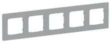 FLITE CLASSIC Рамка 5-местная  серый (FI-M52-32-20-K03)