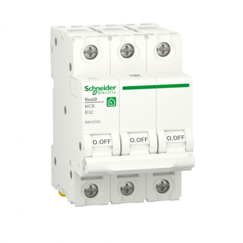 SCHNEIDER ELECTRIC RESI9 Выключатель автоматический B 32А 3P 6000A (R9F02332)
