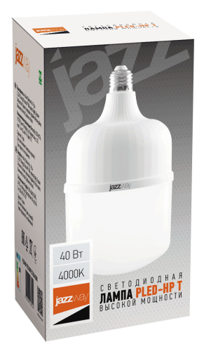 JAZZWAY Лампа светодиодная LED 40Вт E27 3400Лм белый 230V/50Hz (1038920) фото 2