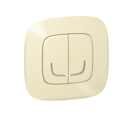 LEGRAND Valena Allure with NETATMO  Умный беспроводной выключатель 2-клавишный. Цвет Слоновая кость (752687 ) фото 2