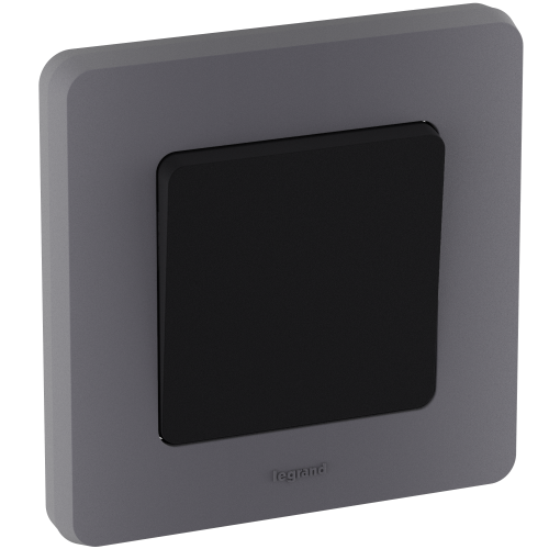 LEGRAND INSPIRIA Рамка декоративная универсальная  , 1 пост, для горизонтальной или вертикальной установки, цвет "Дымчатый" (673937) фото 3