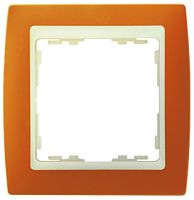 SIMON Рамка на 1 пост S82 терракот - слоновая кость (82712-35)