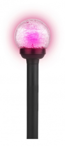 ЭРА Садовый светильник на солнечной батарее, пластик,стекло, черный, 33 см SL-PL33-CRAC  (Б0018818)