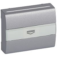 LEGRAND Galea Life Лицевая панель для выключателя с баджем алюминий (771354 )