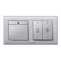SCHNEIDER ELECTRIC M-Plan Рамка 2 поста алюминий (MTN486260)