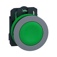 SCHNEIDER ELECTRIC Кнопка 22мм, зеленая, с возвратом, монтаж заподлицо, 1НО, пластик C0 (XB5FA31C0)