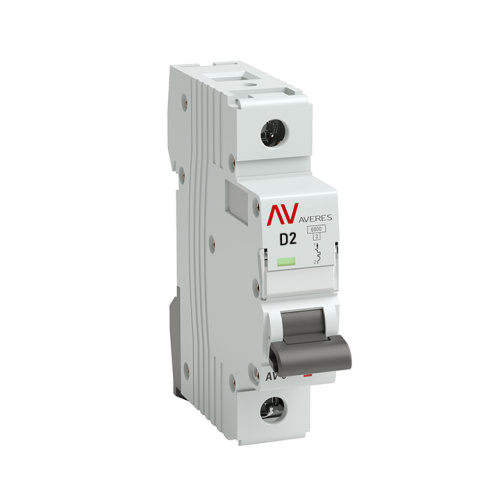 EKF Выключатель автоматический AV-6 1P 2A  (D) 6кА AVERES (mcb6-1-02D-av)