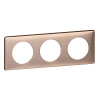 LEGRAND Рамка, трехпостовая, медь (068993 )