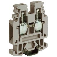 DKC Зажим проходной RP.4/6GR 4 кв.мм серый QUADRO (ZRP300GR)