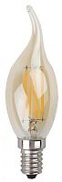 ЭРА Лампа светодиодная F-LED BXS-9W-840-E14 gold   (филамент, свеча на ветру золот, 7Вт, нетр, E14)  (10/ (Б0047010)