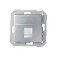 SIMON Адаптер на 1 RJ45(12) 75528-, 75540-, 75541-, 75544-39, шторка, S82,82N, алюминий (82005-33)