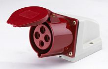 DEKRAFT Розетка кабельная стационарная 63А 3Р+РЕ IP67 (26034DEK)