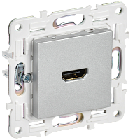 IEK SKANDY Розетка HDMI SK-H01S серебряный  (SK-H10-K23)