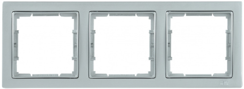 IEK РУ-3-БС Рамка трехместная квадратная BOLERO Q1 серебряный IEK (EMB32-K23-Q1) IEK РУ-3-БС Рамка трехместная квадратная BOLERO Q1 серебряный IEK (EMB32-K23-Q1)