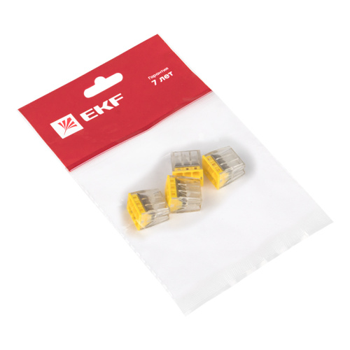 EKF Клемма СМК 2273-246  (с пастой) 6 отверстий 0.5-2.5мм2  (4шт.) PROxima (plc-smk-2273-246r) фото 2