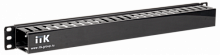 Органайзер кабельный пластиковый с крышкой глубина 60мм 1U черный