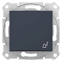 SCHNEIDER ELECTRIC Sedna Выключатель-кнопка с символом Звонок графит (SDN0800170)