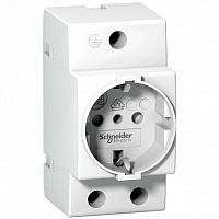 SCHNEIDER ELECTRIC Щит розеточный iPC DIN 2п+T 16A 250В итальянский стандарт (A9A15303)