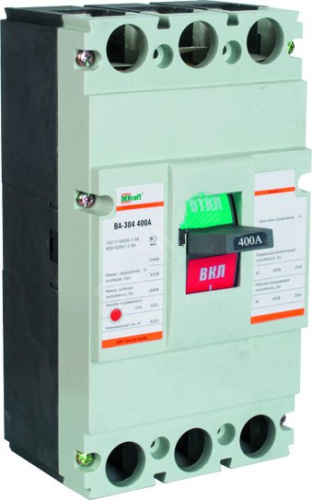 DEKRAFT Выключатель автоматический трехполюсный ВА-304 400А 35кА  (21015DEK)