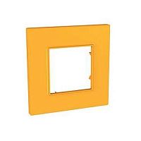 SCHNEIDER ELECTRIC UNICA QUADRO Рамка 1 пост оранжевая (MGU4.702.29)