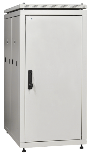 Шкаф сетевой 19дюйм LINEA N 24U 600х1000 мм металлические двери серый