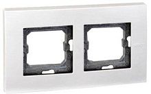 SIMON Рамка двухместная Scudo серый (2705620-063)