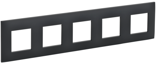 IEK SKANDY Рамка 5-местная SK-F05G графит  (SK-M52-K53)