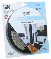 IEK Лента светодиодная LEDх120/м 5м 9.6w/m 12в IP65 холодный eco (LSR1-2-120-65-1-05)
