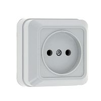 EKF Рим Розетка 10А без заземления белая (ENR10-022-10)
