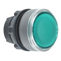 SCHNEIDER ELECTRIC Головка для кнопки 22мм, с возвратом, зеленая, заподлицо, пластик, для маркировки, C0 (ZB5AA38C0)