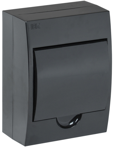 IEK Корпус модульный пластиковый навесной ЩРН-П-6 черный черная дверь IP41 IEK  (MKP13-N-06-41-K02)