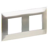 IEK SKANDY Рамка 2-местная SK-F32N металл никель  (SK-M22-M-K50)