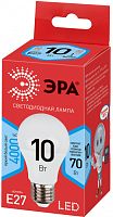 ЭРА Лампа светодиодная LED A60-10W-840-E27,груша,10Вт,нейтр,E27 (Б0028005)