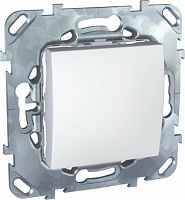 SCHNEIDER ELECTRIC UNICA Выключатель кнопочный в рамку белый (MGU5.206.18ZD)