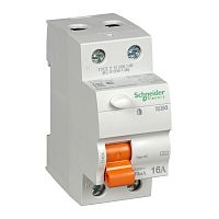 SCHNEIDER ELECTRIC Выключатель дифференциального тока  (УЗО) 2п 16А 10мА ВД63 АС (11454)