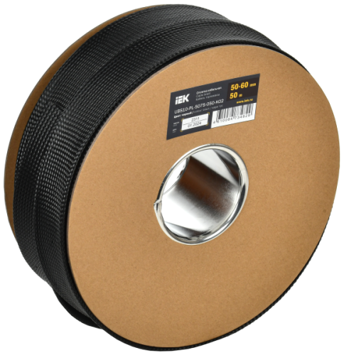 IEK Оплетка кабельная 50-60мм полиэстер 50м черная  (UBS10-PL-5075-050-K02)