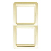 EKF Лондон Рамка 2 поста вертикальная бежевая (EEM-V-302-20)