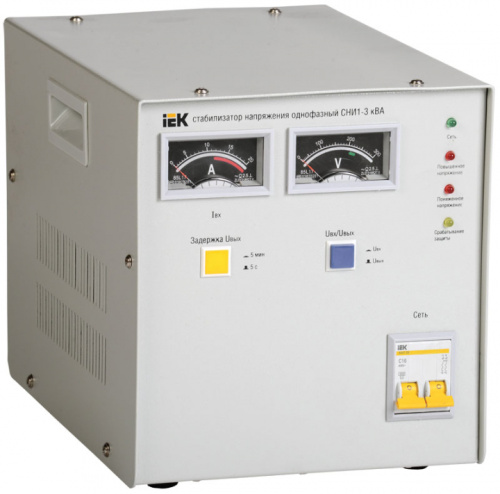 IEK Стабилизатор напряжения однофазный 3 кВА СНИ1-3 кВА (IVS10-1-03000)