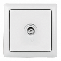 SCHNEIDER ELECTRIC ХИТ Розетка телевизионная TV скрытая оконечная белая (RAT-1S3-B)
