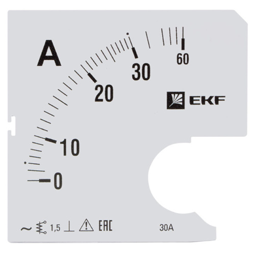 EKF Шкала сменная для A961 30/5А-1.5 PROxima (s-a961-30)