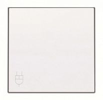 ABB Накладка розетки с крышкой, SKY,алюминий белый (8588.1 BL )