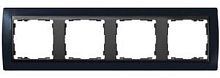 SIMON Рамка на 4 поста, S82, графит - графит (82842-32)