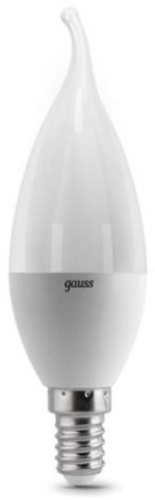 GAUSS Лампа светодиодная LED 6.5вт 230в Е14 белый свеча на ветру Candle tai Лампа светодиодная LED  (104101207)