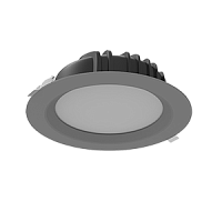 ВАРТОН Светильник светодиодный  Downlight круглый встраиваемый 230*84 40W 4000K IP54 RAL7045 серый (V1-R0-H0084-10000-4404040)