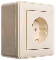SCHNEIDER ELECTRIC W59 коробка подъемная для наружного монтажа с рамкой 1-местная, слоновая кость (KP-152-28)