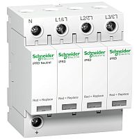 SCHNEIDER ELECTRIC Ограничитель перенапряжения ОПН Т2 iPRD 20r 20kA  350В 3П+N СИГНАЛ (A9L20601)