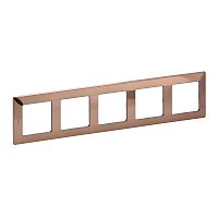 LEGRAND Valena LIFE Рамка 5 постов медь универсальная (754165 )