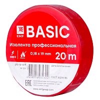 EKF Изолента ПВХ красная 19мм 20м (plc-iz-a-r)
