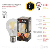 ЭРА Лампа светодиодная филаментная F-LED A60-5W-827-E27  (филамент, груша, 5Вт, тепл, Е27)   (25/50/12 (Б0019010) ЭРА Лампа светодиодная филаментная F-LED A60-5W-827-E27  (филамент, груша, 5Вт, тепл, Е27)   (25/50/12 (Б0019010)